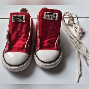 Converse Kids Red Sneakers Size 10